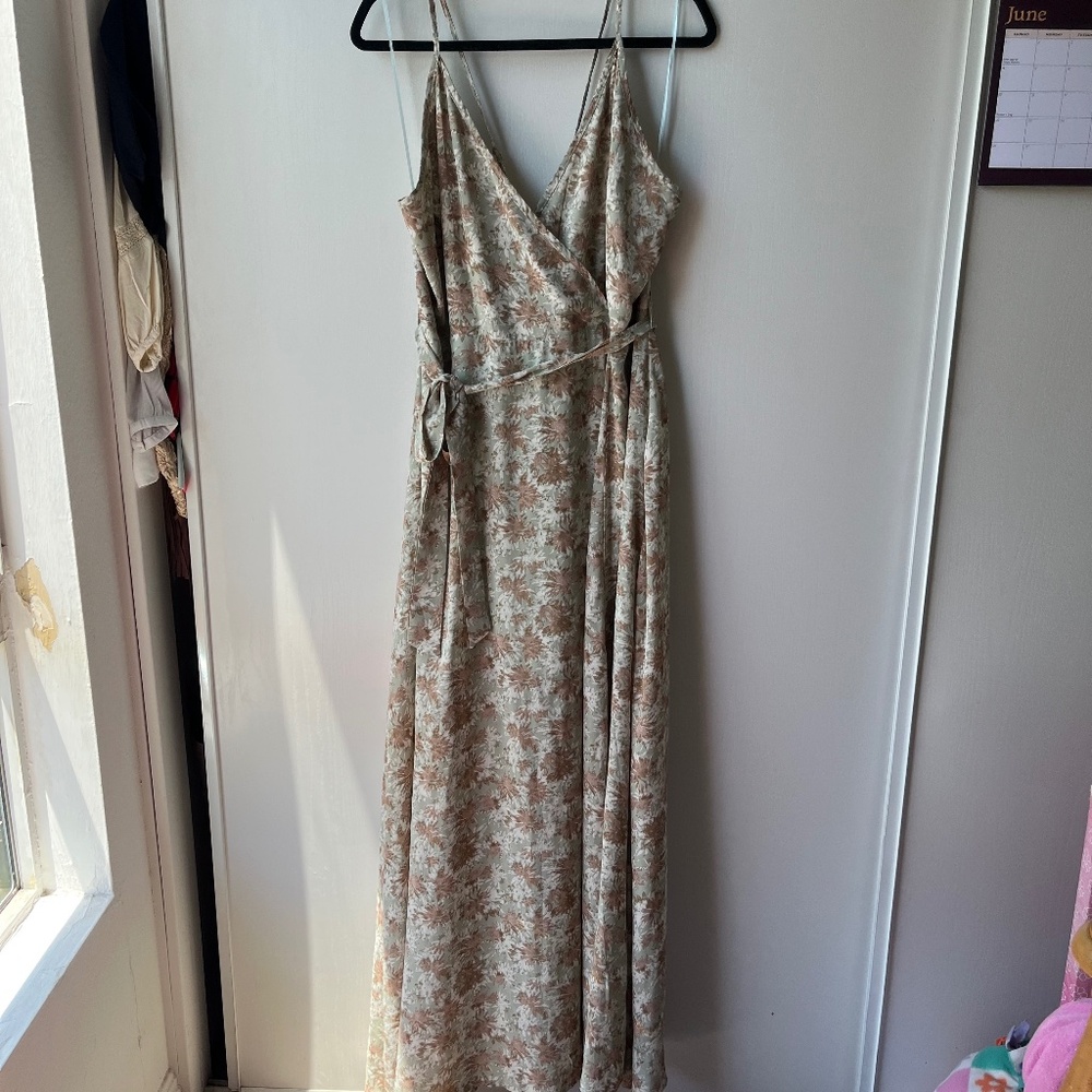 Mint, Tan, & White Formal/Bridesmaid Dress, Wild Jasmine, 3XL